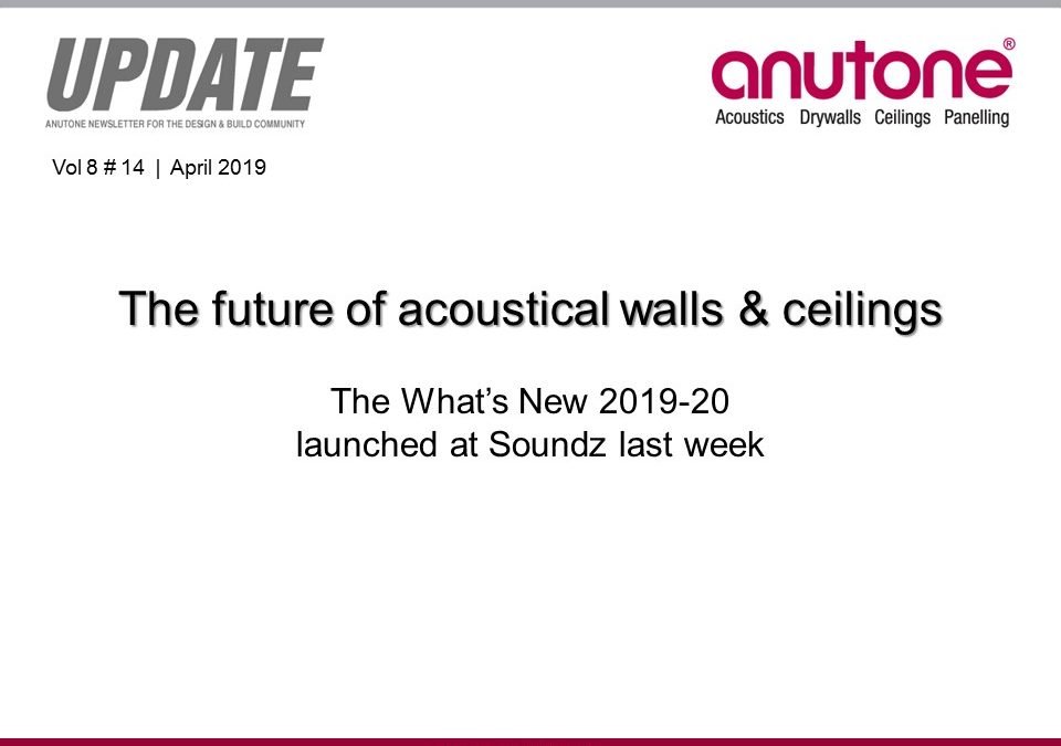 Video Newsletter – future of acoustical walls – ceilings