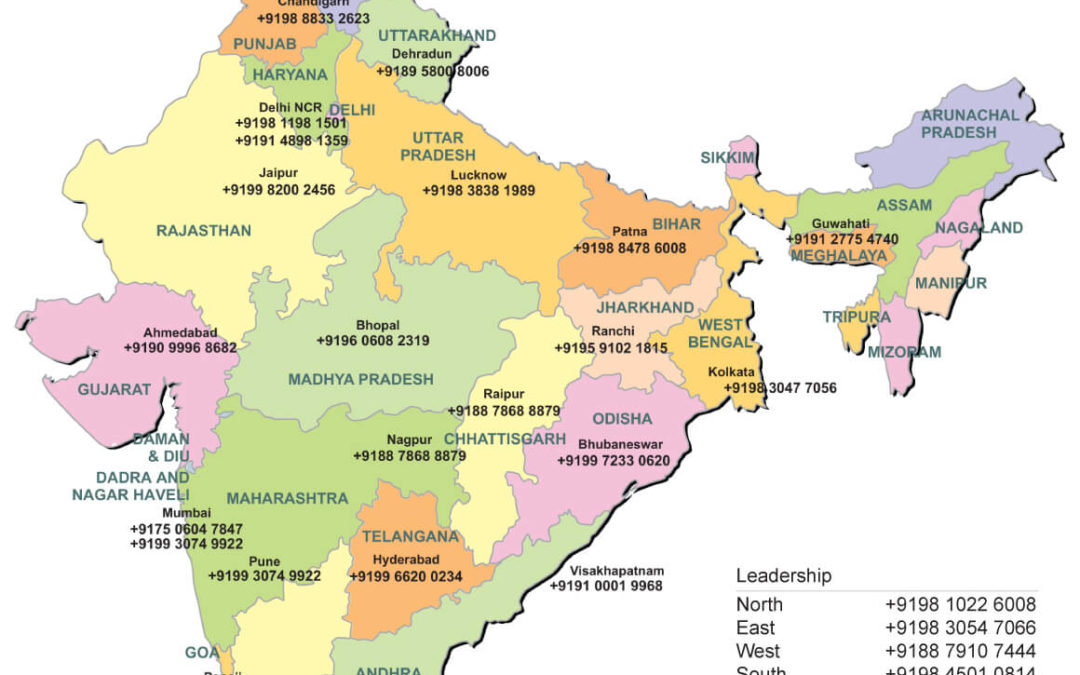 The new map of India
